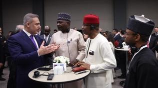 Bakan Fidan, Afrika etkinli�i resepsiyonuna kat�ld�