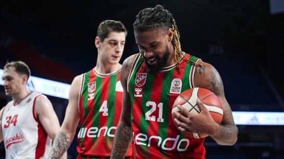Kar��yaka Basketbol'dan pe� pe�e 2. galibiyet