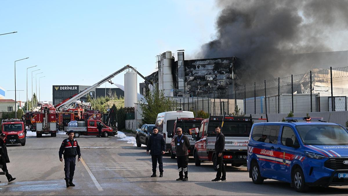 Ankara'da fabrikada yang�n: �ok say�da ekip sevk edildi