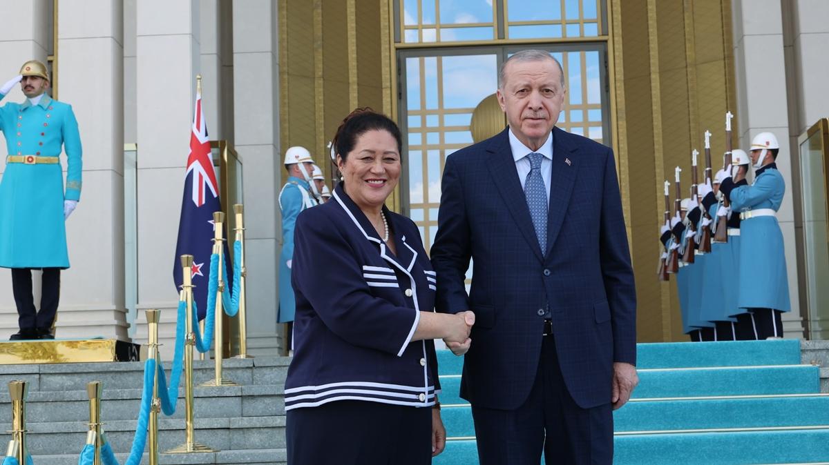 Cumhurba�kan� Erdo�an, Yeni Zelanda Genel Valisi Cindy Kiro'yu kabul etti