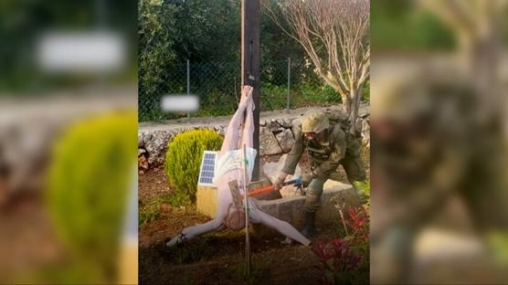 H�ristiyan d�nyas�n�n tepkisini �ekmi�ti! Hazreti �sa heykelini par�alayan �srailli askerin cezas� belli oldu