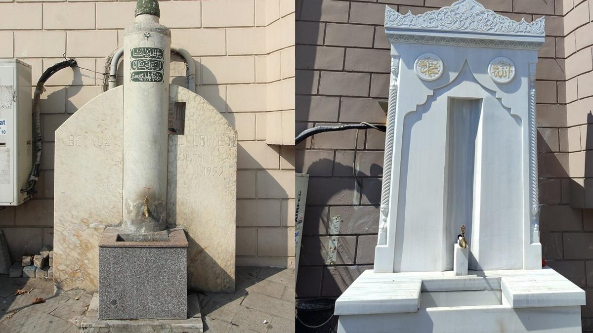 Restorasyonu ellerine y�zlerine bula�t�rd�lar