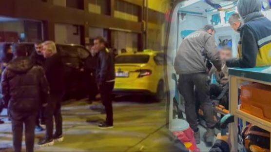 Taksiye tekme tokat giri�ti