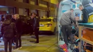 Taksiye tekme tokat giri�ti