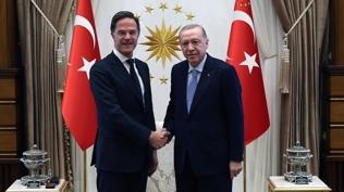 Cumhurba�kan� Erdo�an, Rutte'yi kabul etti