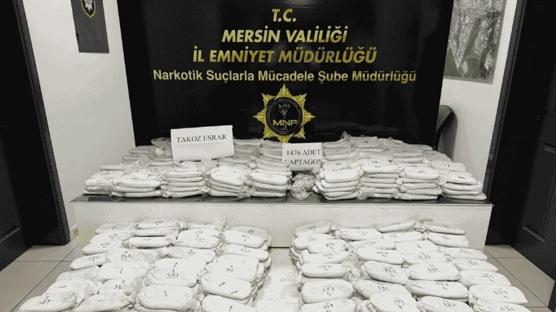 Mersin'de uyu�turucu operasyonu: 184 kilo 900 gram takoz esrar maddesi ele ge�irildi