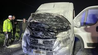 Tekirda�'da faciaya ramak kala: ���i servisi alev ald�