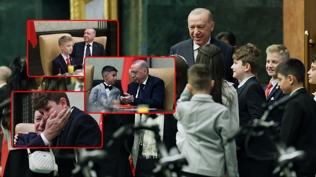 Ba�kan Erdo�an �ocuklarla bir araya geldi: Ne yap�yorsak sizin hayalleriniz i�in yap�yoruz