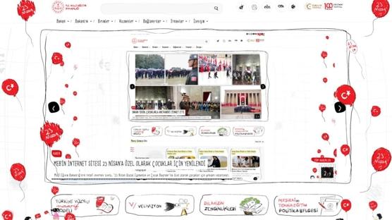 MEB'in internet sitesi 23 Nisan'a �zel yeniden tasarland�