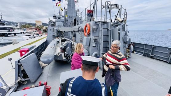 Mu�la'da 23 Nisan co�kusu: Gemiler halk�n ziyaretine a��ld�