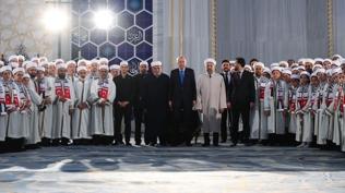 Haf�zl�k e�itimini tamamlad�lar: Cumhurba�kan� Erdo�an �cazet Merasimi'ne kat�ld�