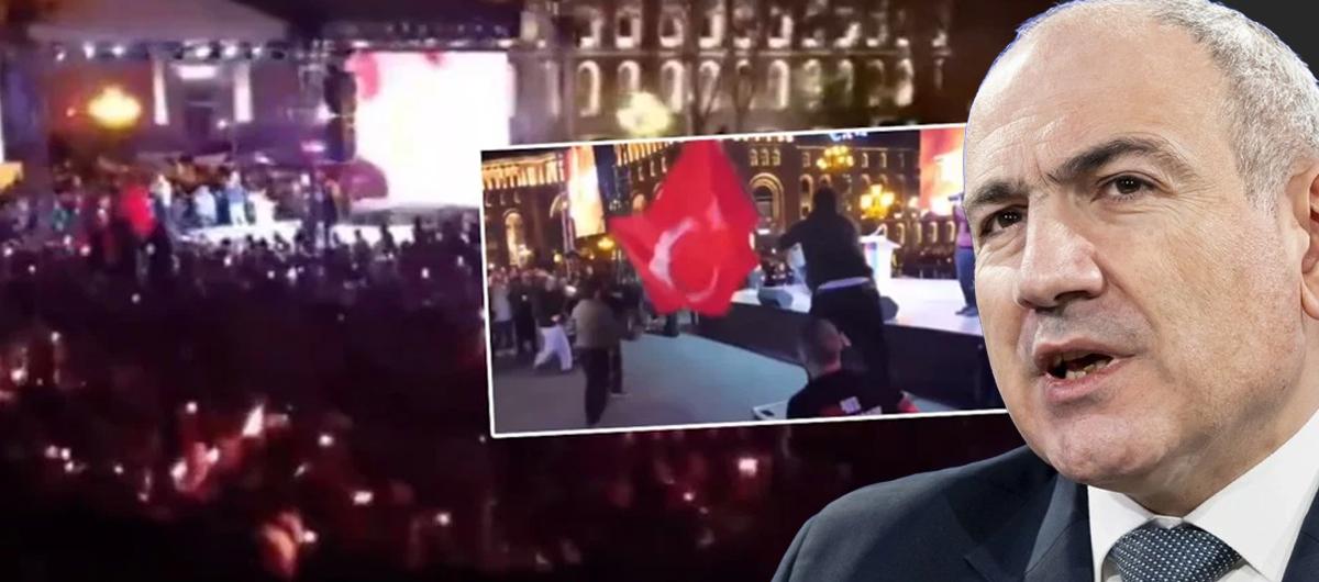 T�rk bayra��na al�ak sald�r�! Pa�inyan'dan sert tepki