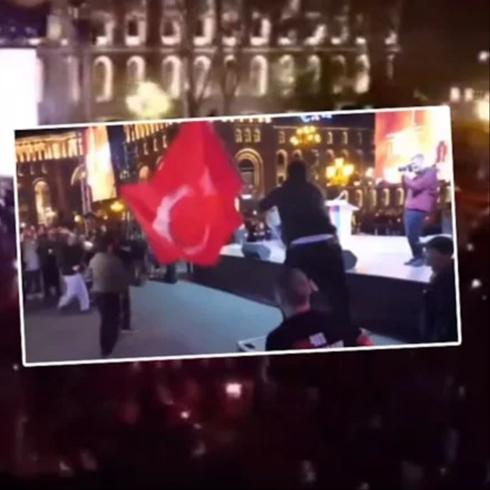 T�rk bayra��na al�ak sald�r�