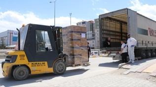 T�rkiye'den kom�uya ila� re�etesi: Van'dan 6 yard�m t�r� daha yola ��kt�