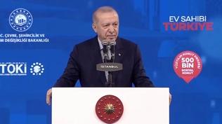 #CANLI �stanbul'da 100 bin konut i�in kura heyecan�! Cumhurba�kan� Erdo�an a��klamalarda bulunuyor