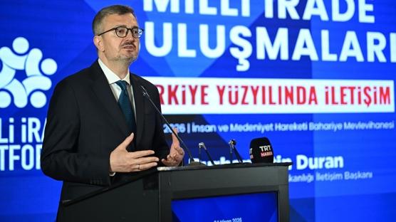 �leti�im Ba�kan� Duran'dan 'T�rkiye Y�zy�l�' mesaj�