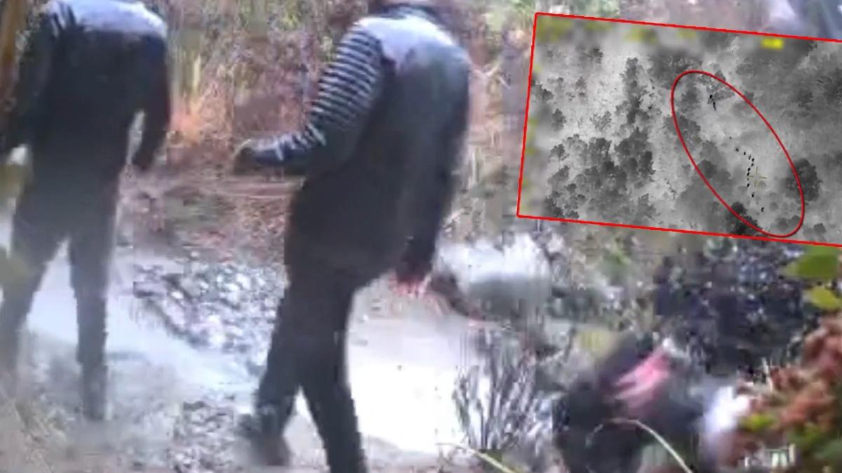 Jandarmadan g��men ka�ak��lar�na darbe: Nefes kesen operasyonun g�r�nt�leri ortaya ��kt�