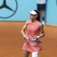 Milli tenis�i Zeynep S�nmez, Madrid A��k'a �iftlerde veda etti