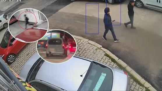 Anahtar� �zerinde kalan kargo arac�n� �ald�lar! 100 saatlik kamera takibine yakaland�lar