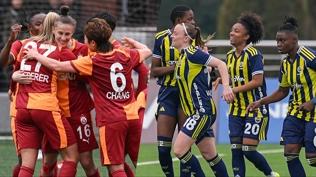 Kad�n futbolunda derbi heyecan�! Galatasaray-Fenerbah�e