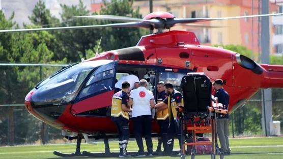 Kalp krizi ge�iren hasta hava ambulans�yla Malatya'ya sevk edildi