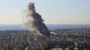 L�bnan'�n g�neyinde patlama sesleri duyuluyor