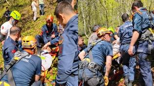 Samsun'da kayal�klardan d��en ki�i yaraland�
