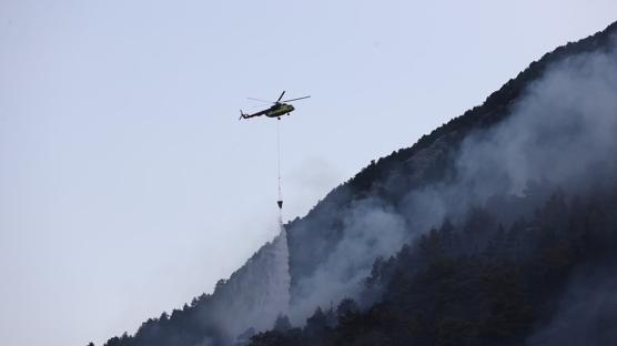 Havadan ve karadan müdahale edildi! Antalya'daki orman yangını kontrol altında