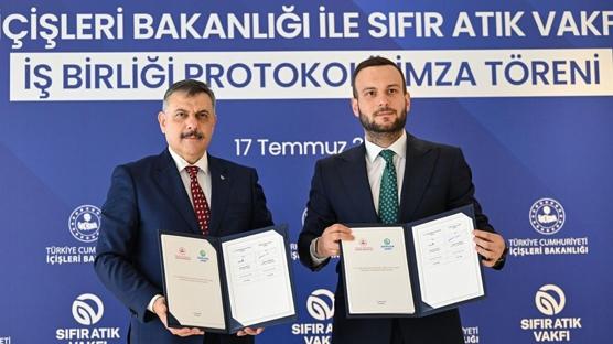 İçişleri Bakanlığı ile Sıfır Atık Vakfı Arasında iş birliği protokolü imzalandı