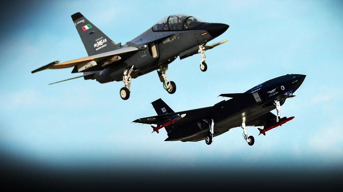 Geleceğin hava savaşı Çorlu'da yazıldı: KIZILELMA ve M-346'dan nefes kesen ortak uçuş