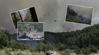 Havadan ve karadan m�dahale ediliyor