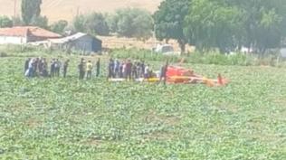 Ankara'da eğitim helikopteri düştü