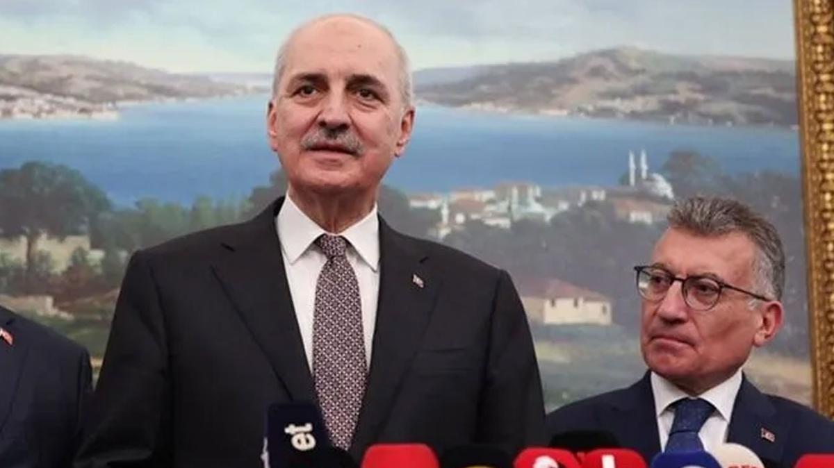 TBMM Ba�kan� Kurtulmu�, AK Parti Grup Ba�kan� G�ler g�r��mesi ba�lad�