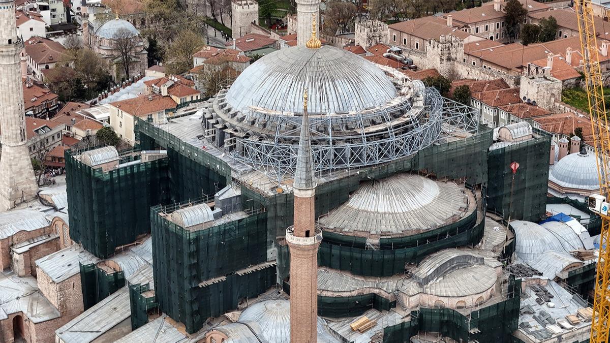 Ayasofya'nın restorasyonunda yeni aşamaya geçildi: Bilim heyeti devrede