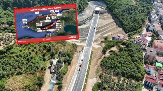 Y�llarca beklenen yol tamamland�