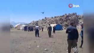 70 ya��ndaki kad�n�n imdad�na askeri helikopter yeti�ti