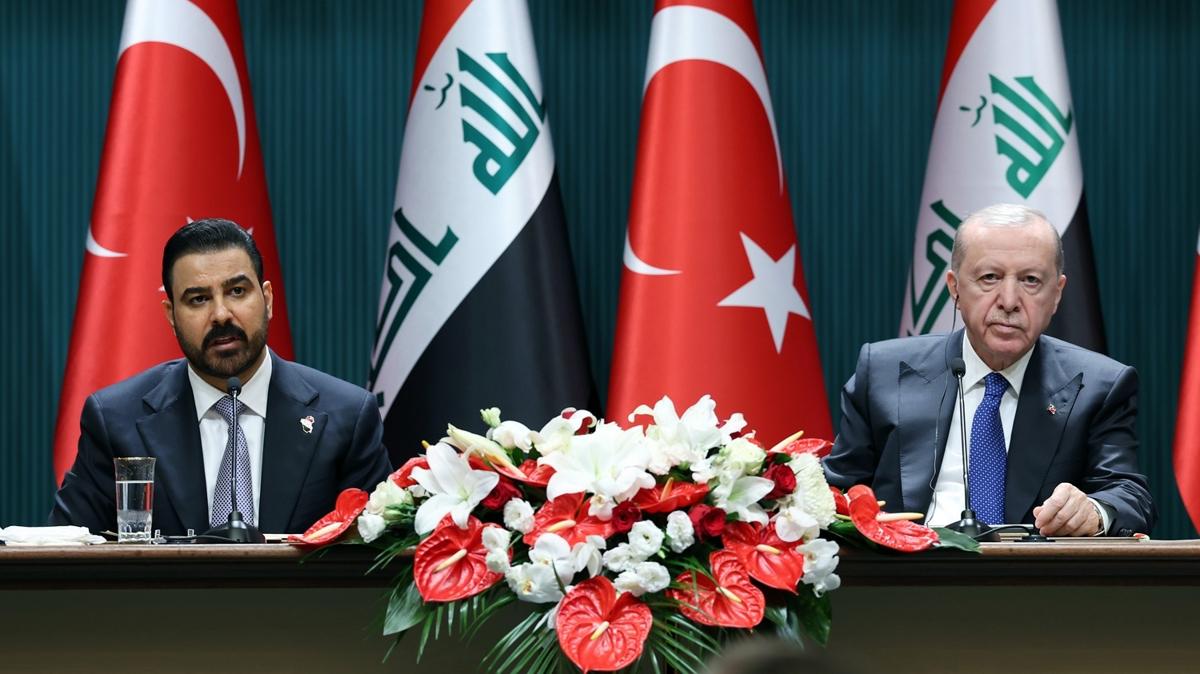 Irak ile T�rkiye aras�nda yeni d�nem! Cumhurba�kan� Erdo�an: G�nl�k 1 milyon varil petrol gelecek