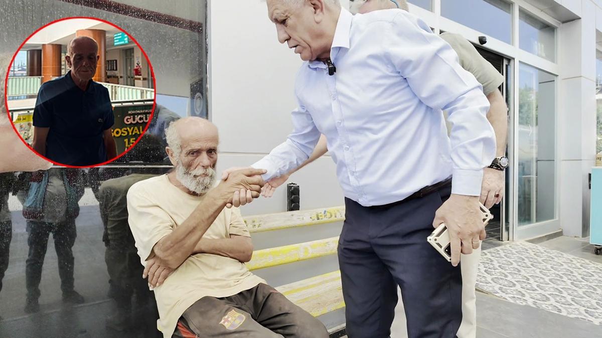 Sokakta ya�ayan �smail amca yeni yuvas�na kavu�tu