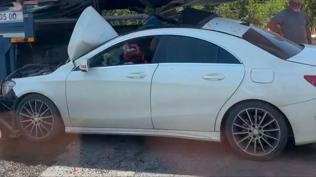 Otomobil tekneyle �arp��t�