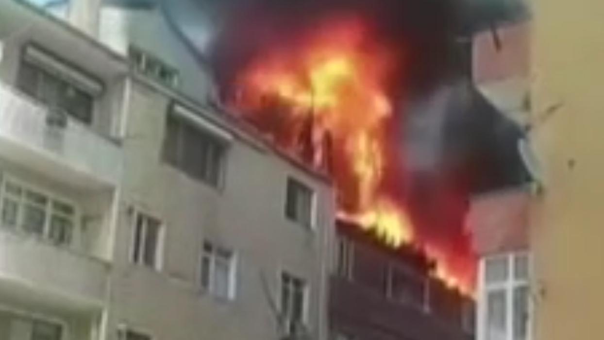 İstanbul'da yangın paniği