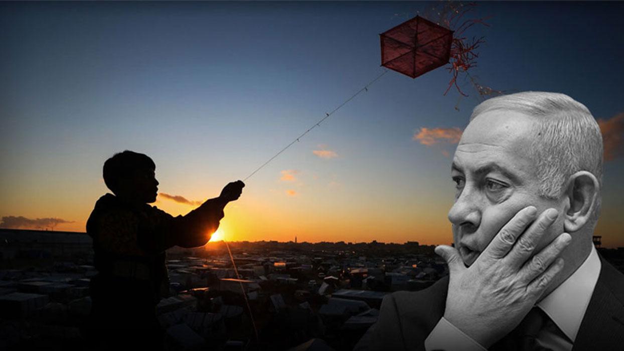 Mazlumun uçurtması Bibi'nin ayarını bozdu.. Netany…