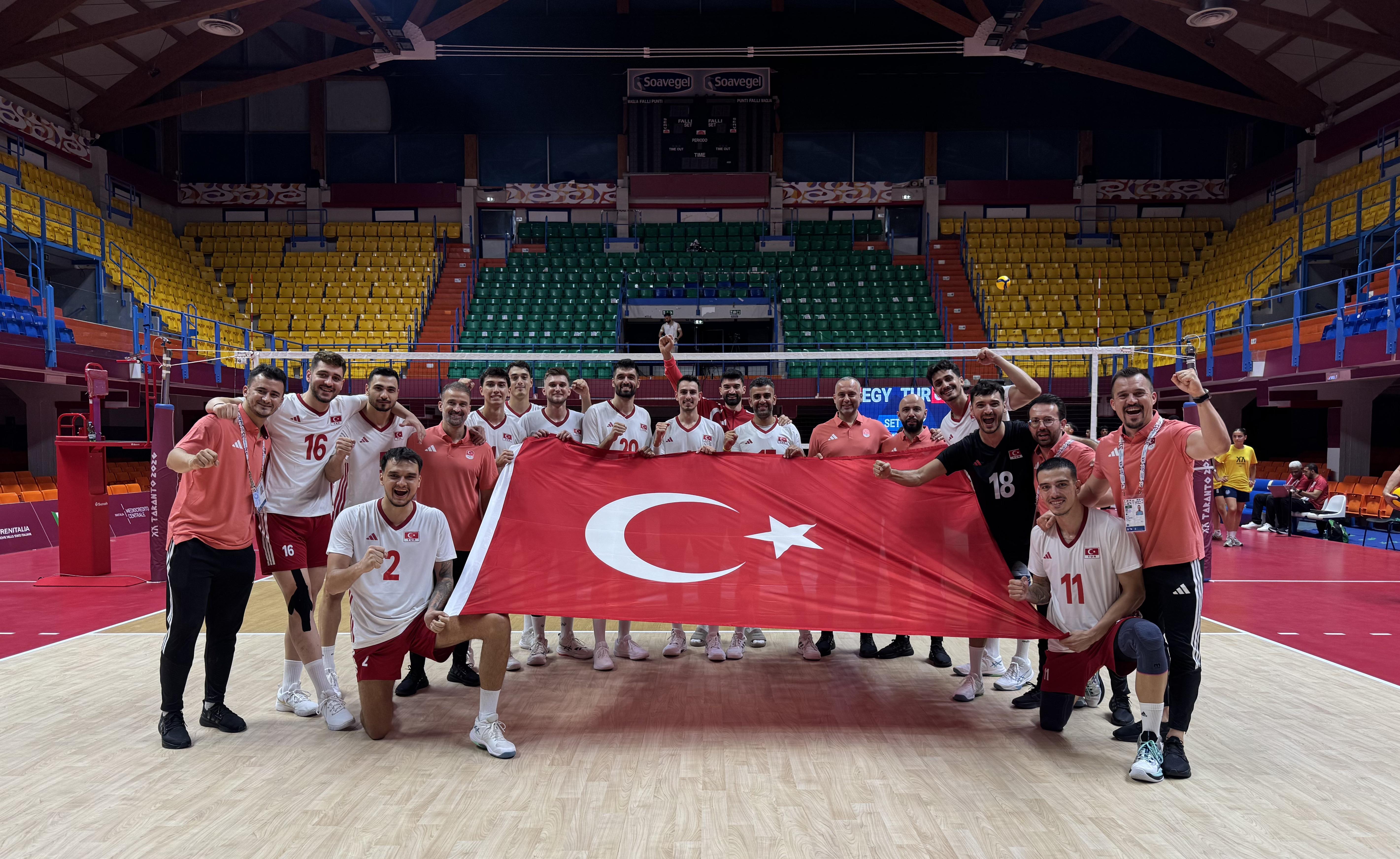 20. Akdeniz Oyunları'nda Erkek Milli Voleybol Takımı'ndan 2'de 2