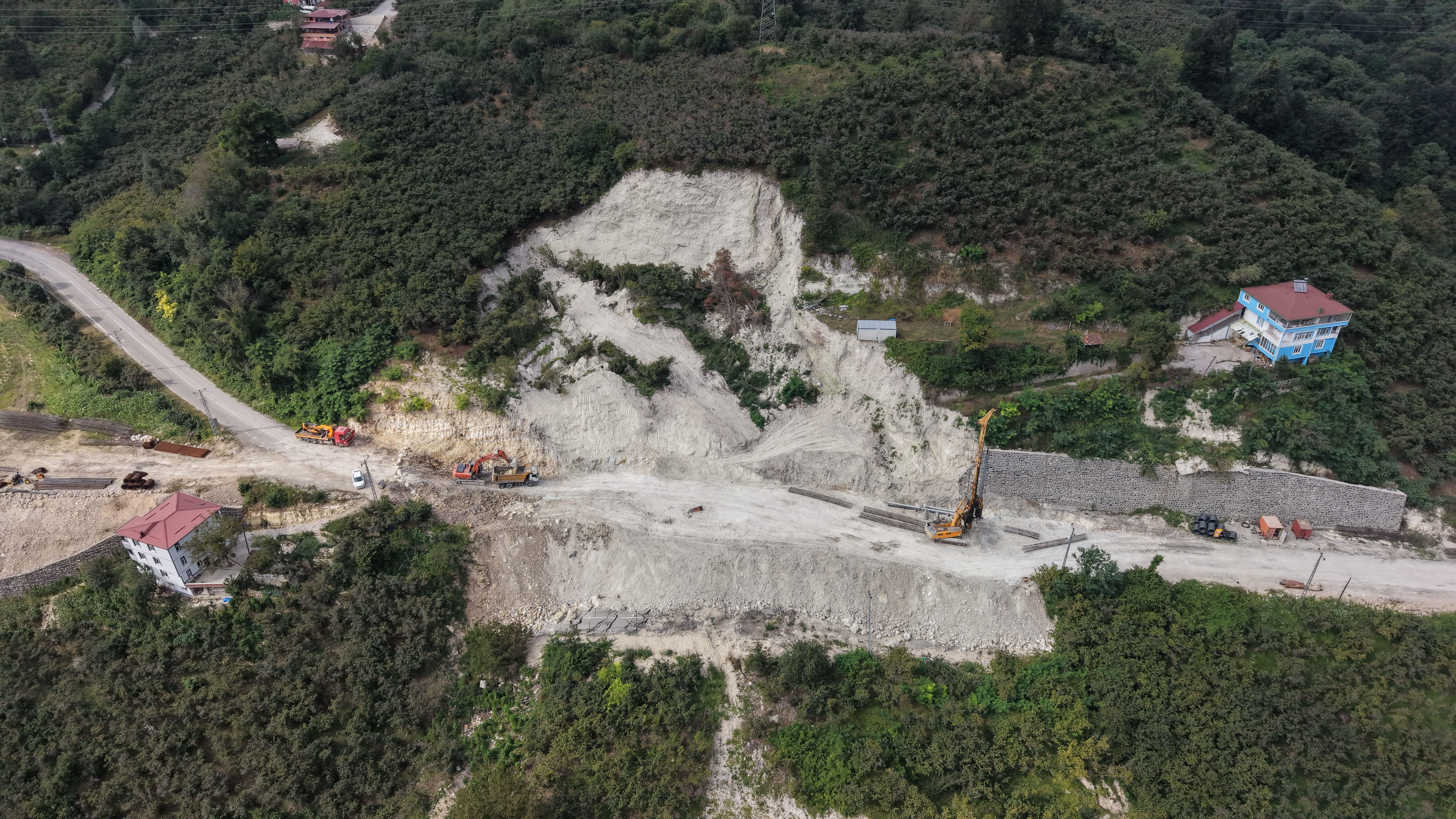 İç Anadolu bağlantısı yeniden kuruluyor! Kara yolunda fore kazık çalışmaları başladı