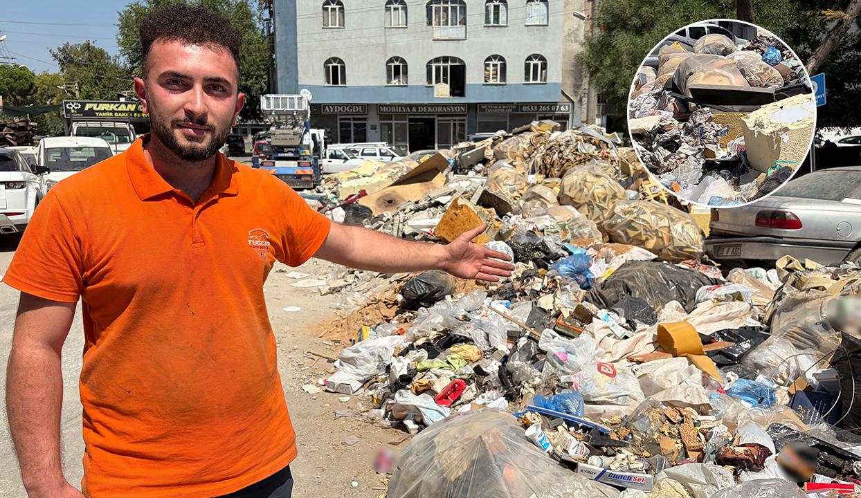 İzmir'de vatandaş isyan etti! Çöp ve molozlar yolu kapattı