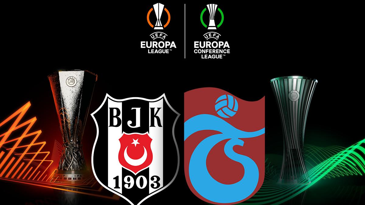 Beşiktaş ve Trabzonspor'un Avrupa fikstürü açıklandı! İşte maçların tarihleri...
