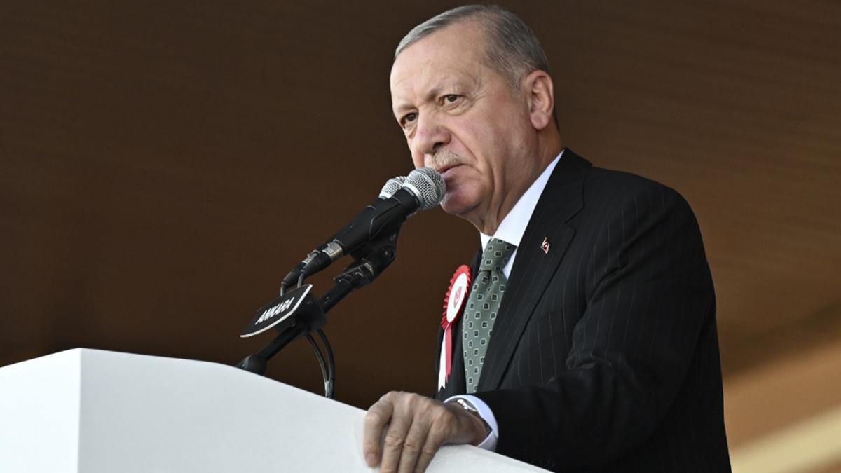 #CANLI Cumhurbaşkanı Erdoğan: Kıbrıs Türk halkına geçmiş olsun
