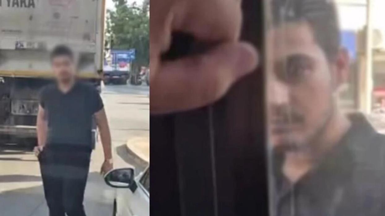 Durağa park etti, otobüsün camına yumruk attı! Trafikteki iki magandaya 181 bin liralık ceza