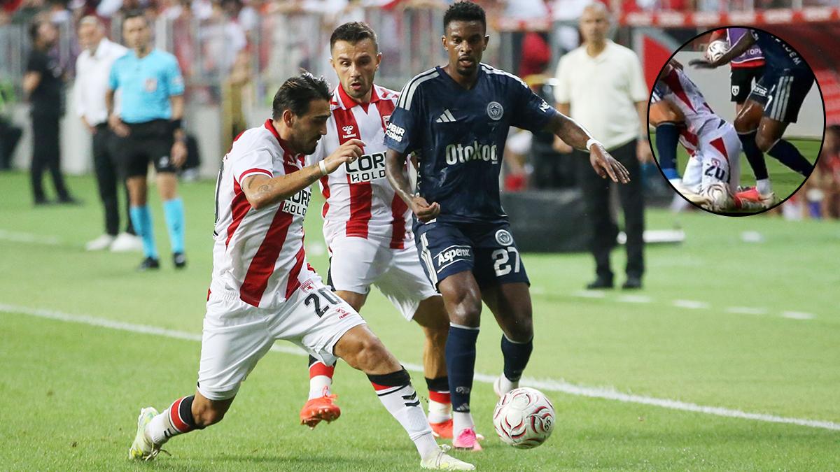 Fenerbahçe maçında tartışmalı pozisyon... Samsunspor kırmızı kart bekledi!