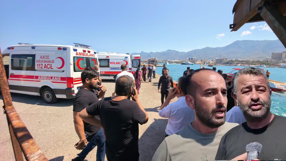 Girne'de tekne faciası! Kurtulan yolcular konuştu: Bu havada gidilmez diye uyardık