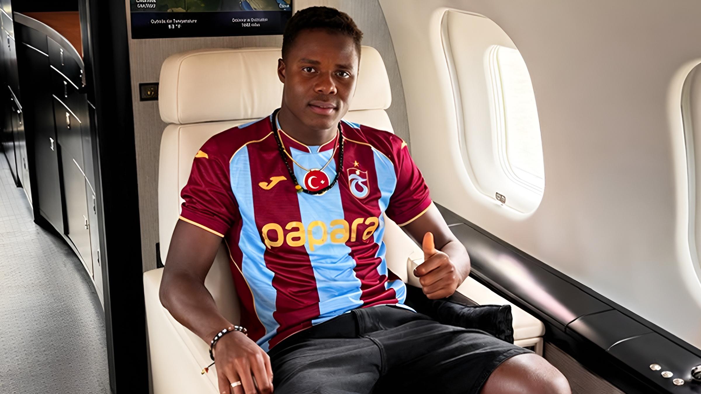 Trabzonspor yeni yıldızına kavuştu! Franculino Gludo Dju, Trabzon'da
